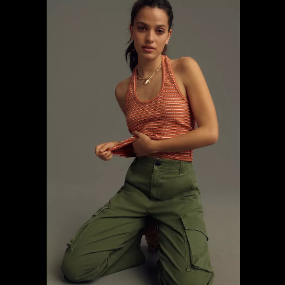 Brand New Pilcro Scoop Halter Tank Top